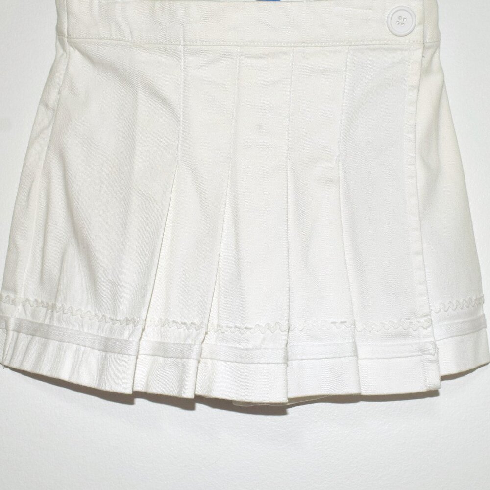 Hartstrings Pleated Nautical White Skort - Size 8